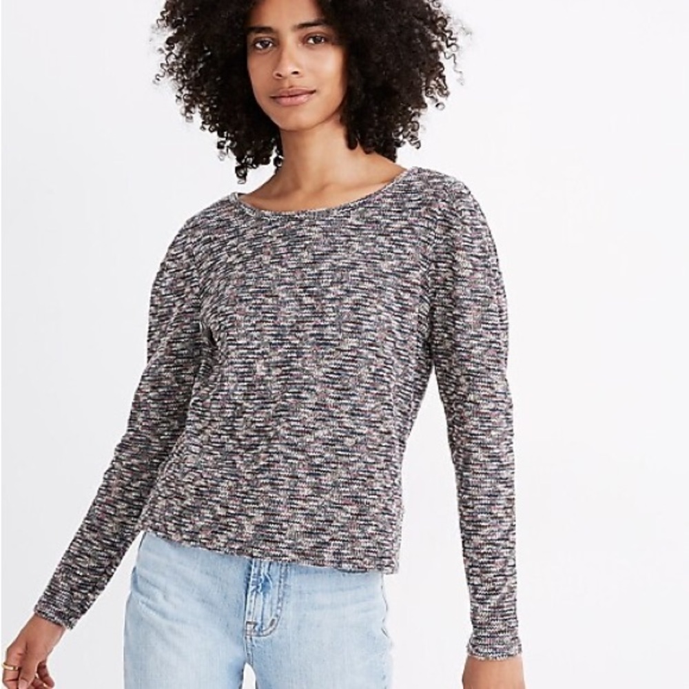 Madewell Multicolored Knit Sweater Top Sz S - Picture 1 of 9